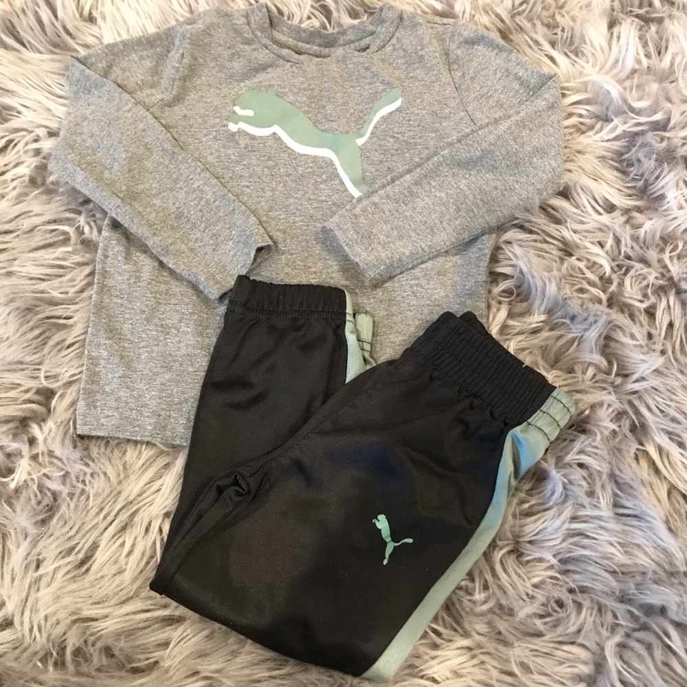 Toddler boy Puma tracking two piece